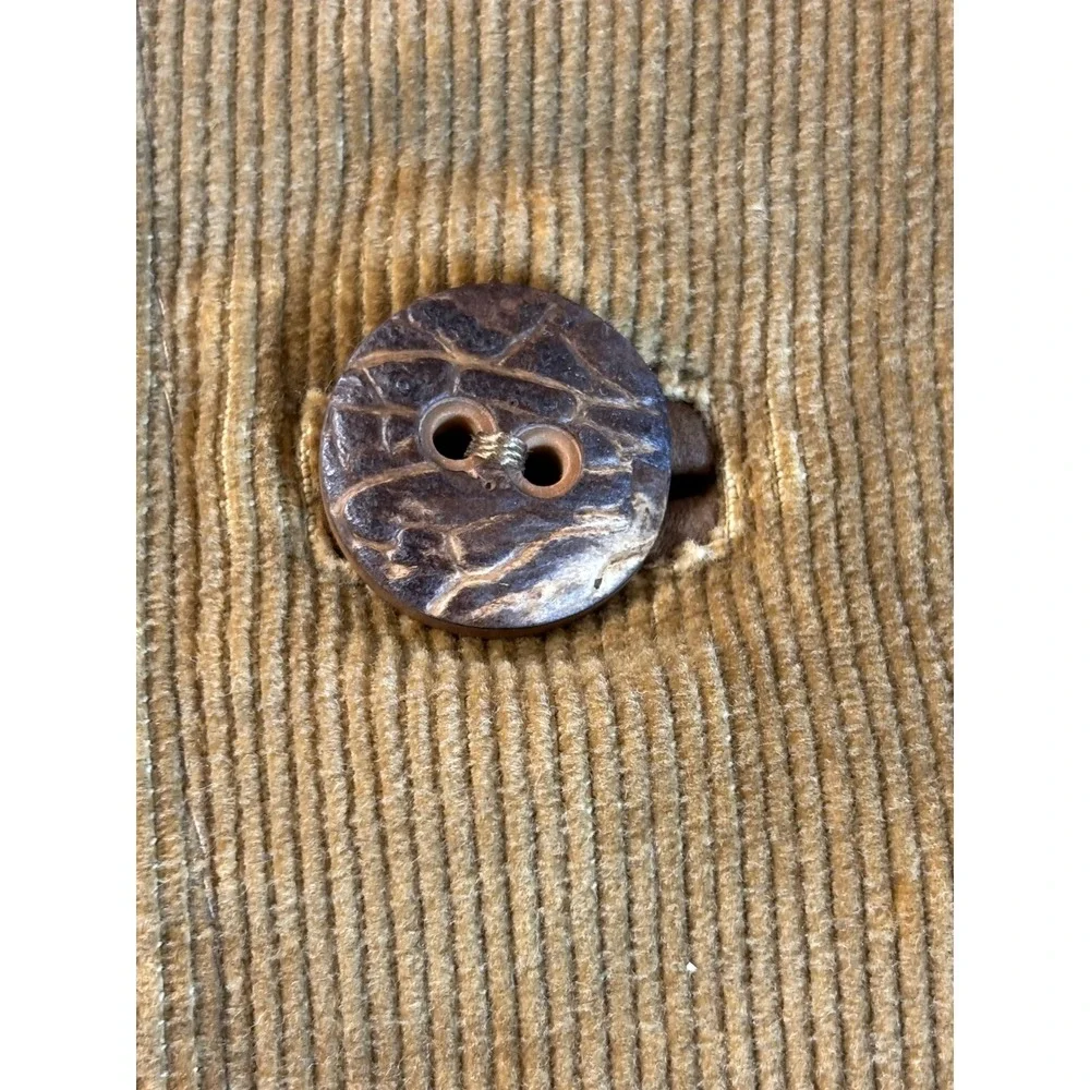 Vintage 70s cortefiel corduroy jacket men's 41 medium tan safari